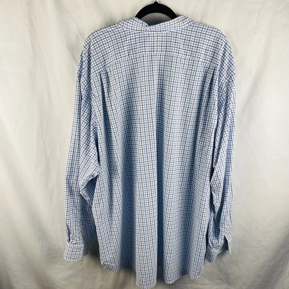 Polo Ralph Lauren Men's Nylon Check Long Sleeve Lightweight Button Down Shirt 4X